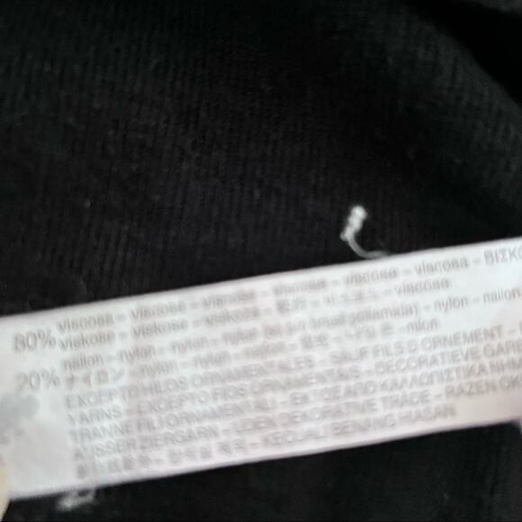 Zara girls black sweater with white puffy stars size 10 - Picture 4 of 5